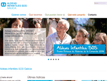 Tablet Screenshot of aldeasinfantilesgalicia.org